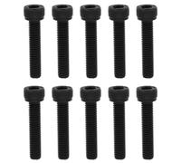 YINETTECH Paquete de 10 tornillos hexagonales M5 x 25 mm, grado 12.9, óxido negro, compatibles con recortadoras Stihl, repuesto OEM 90223711050