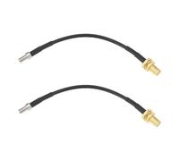 YINETTECH Paquete de 2 adaptadores TS9 a SMA hembra RG174 de 10 cm compatible con Netgear Nighthawk M1 M2 M3 M5 M6