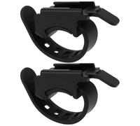 YINETTECH Paquete de 2 soportes de montaje de luz de silicona de liberación rápida de 19-35 mm compatibles con manillares de bicicleta MTB