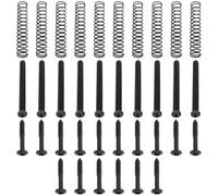 YINETTECH Paquete de 36 tornillos Humbucker para guitarra negra, juego de tornillos de ajuste de altura compatibles con guitarras eléctricas