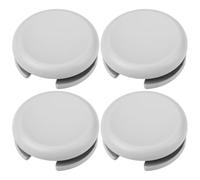 YINETTECH Paquete de 4 tapas analógicas de repuesto compatibles con Nintendo 3DS 2DS 3DS XL 2DS XL LL, color gris