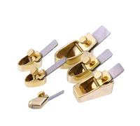 Yinfente 1 juego de aviones de latón Luthier para carpintería, violín/violonchelo con cuchillas de acero, parte inferior plana afilada y duradera (6 piezas)