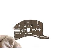 Yinfente 4/4 Violín Puente Reparación Herramienta de Referencia Diapasón Raspador Hacer Plantilla Herramienta Negro Violín Hacer Herramientas Violonchelo Herramientas (viola)