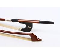 Yinfente Arco vertical de doble bajo 3/4, pelo de arco natural, liso, buen equilibrio, arco de bajo alemán para principiantes y profesionales