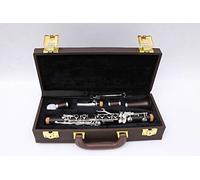 Yinfente Clave E - Placa de madera de ébano profesional para clarinete con funda + lengüetas + almohadillas
