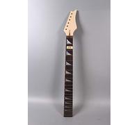 Yinfente - Cuello de guitarra sin terminar, 24 trastes de 250 cm, madera de arce y palisandro, tuerca de bloqueo de aleta de tiburón