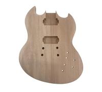Yinfente Cuerpo de guitarra eléctrica, juego de madera de caoba en el talón, reemplazo de cuerpo de guitarra eléctrica HH