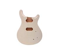 Yinfente Cuerpo de guitarra eléctrica, madera de arce de caoba, juego de repuesto para guitarra eléctrica, tapa de arce con llama, agujeros HH