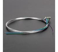 Yinfente Juego universal de cuerdas de violín 4/4 de plata alemana núcleo de acero con cabeza de bola niquelada para instrumentos de violín juego de cuerdas GDAE (4 unidades)