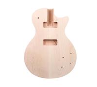 yinfente Nuevo juego de repuesto de cuerpo de guitarra eléctrica en talón P90 pastillas caoba tapa de arce DIY guitarra