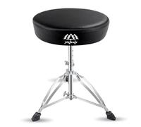 yinfente Taburete de tambor para bateristas, asiento de tambor acolchado con pies antideslizantes, altura ajustable, base de doble soporte