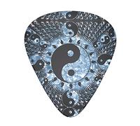Ying Yang Diagrama Guitarra Púas Clásicas Triángulo Bajo Guitarra Acústica y Eléctrica Púas Para Guitaristas 12 Piezas