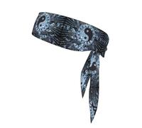Ying Yang Diagrama Print Sports Head Tie Bandanas - Cómodas bandas deportivas para correr, yoga, ciclismo y más