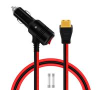 YINGAYOU Cable Mechero XT60 con Interruptor 14AWG 20A Cable XT60 Cargador Mechero Coche 12V 24V con LED y Fusible para Coches, Motos y Barcos (5 m)