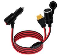 YINGAYOU Cable Mechero XT60 con Interruptor 14AWG Alargador Cable Mechero Coche 12V 24V con LED y 15A 20A Fusible para Coches, Motos y Barcos (3 m/10 ft)