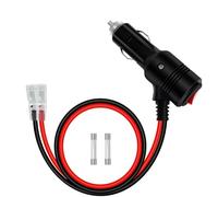 YINGAYOU Conector Mechero Coche con Interruptor 14AWG 20A Cable Conector Macho para Mechero Coche 12V 24V con LED per Auto, Moto, Barche (0.5 m)