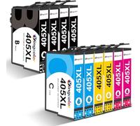 YINGCOLOR 405XL 405 XL Compatible con Epson 405 XL Multipack Cartuchos para Workforce Pro EPSON WF-4820 Cartuchos de impresora WF-3825 WF-4825D WF-3820 WF-4830 WF-7830 WF-7835D WF-7840 WF-4830DTWF, 10