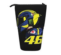 YINGD 1Valentino Rossi - Estuche extensible con diseño de cacahuetes, retráctil, de gran capacidad, para niños y niñas, ligero, para escuela, oficina, f88, Black, 21x10.5x5cm, Organizador de bolsas