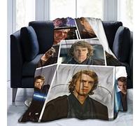 YINGD Anakin Role Skywalker - Manta de franela ultra suave y ligera, manta de aire acondicionado cálido para sofá, cama, 80 x 60 pulgadas