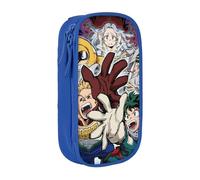 YINGD Animation My Hero Academia - Estuche para lápices de gran capacidad, doble capa, bolsa de papelería escolar, estuche para lápices, suministros, multicolor, Estilo europeo y americano, retro