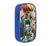 YINGD Anime My Hero Academia - Estuche para lápices de doble capa de gran capacidad, bolsa de papelería escolar, estuche para lápices, suministros, multicolor, Estilo europeo y americano, retro