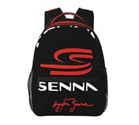 YINGD Ayrton Senna The Prince of the Speed of Sound - Mochila ligera para escuela, viajes, multifuncional, unisex, para celebración, personajes de anime, Negro, Talla única