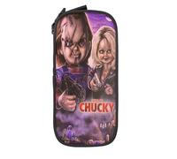 YINGD Bride of Chucky - Estuche para lápices de gran capacidad, estuche estético con cremallera, suministros de regreso a clases para estudiantes universitarios, suministros de oficina