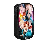 YINGD BTS - Estuche para lápices Love Yourself, gran capacidad, doble cremallera, World Tour Jimin Suga V Jungkook RM, bolsa para bolígrafos, papelería, bolsa de cosméticos Wi