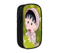 YINGD Chibi Maruko-chan - Estuche expandible para lápices, capacidad ajustable para suministros de arte, equipo tecnológico, artículos de tocador