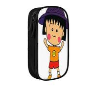 YINGD Chibi Maruko-chan - Estuche interior a prueba de fugas - Funda de tela Oxford con cremallera para bolígrafos de tinta, pintalabios y objetos pequeños, multicolor, Estilo europeo y americano