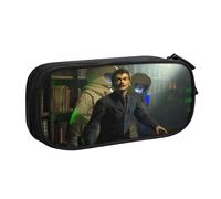 YINGD Doctor Who The Animated Series - Estuche con estampado geométrico moderno, compartimentos con cremallera de doble capa para estudiantes y profesionales, multicolor, Estilo europeo y americano