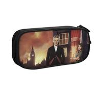 YINGD Doctor Who The Animated Series - Estuche con sacapuntas integrado, almacenamiento todo en uno para lápices, gomas de borrar, reglas (uso escolar)