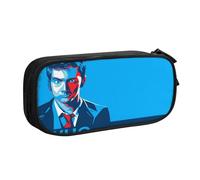 YINGD Doctor Who The Animated Series - Estuche para artistas y escritores, 5 ranuras para bolígrafos + 3 bolsillos de malla, tela Oxford fácil de limpiar, multicolor, Estilo europeo y americano, retro