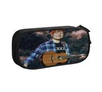 YINGD Ed Sheeran - Estuche con panel de velcro para lápices, diseño de emblema personalizable para escuelas, equipos, eventos, multicolor, Estilo europeo y americano, retro, moderno