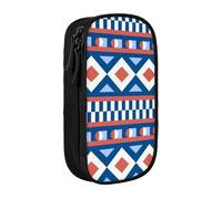 YINGD Estuche de almacenamiento grande, patrón de bloques de color plano, multicolor, Estilo europeo y americano, retro, moderno