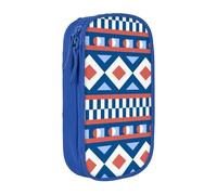YINGD Estuche de almacenamiento grande, patrón de bloques de color plano, multicolor, Estilo europeo y americano, retro, moderno
