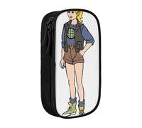 YINGD Estuche para lápices Captain Planet and The Planeteers para estudiantes universitarios, diseño de cremallera multicapa, se adapta a cuadernos, bolígrafos, calculadoras
