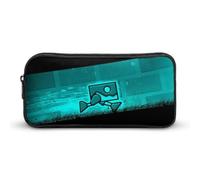 YINGD Estuche para lápices con diseño de robot Geometry Dash para estudiantes, organizador de almacenamiento, estuche de papelería, suministros de oficina para niños y adultos, multicolor, Estilo