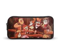 YINGD Estuche para lápices de animación Gravity Falls para estudiantes, organizador de almacenamiento, estuche de papelería, suministros de oficina para niños y adultos, multicolor, Estilo europeo y