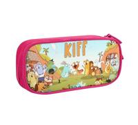 YINGD Estuche para lápices de comedia Squirrel Kiff de gran capacidad, estuche de doble capa, bolsa de papelería escolar, organizador de suministros de oficina para niños y adultos, multicolor, Estilo