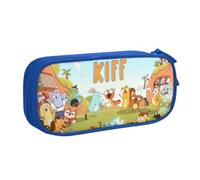 YINGD Estuche para lápices de comedia Squirrel Kiff de gran capacidad, estuche de doble capa, bolsa de papelería escolar, organizador de suministros de oficina para niños y adultos, multicolor, Estilo