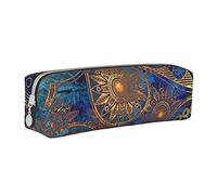 YINGD Estuche vintage bohemio para mujer, estuche de transporte simple para adultos, con cremallera suave, duradero, ligero, para organizador de oficina, talla única, color, 7.7cm*7.7cm*20.5cm, Juego