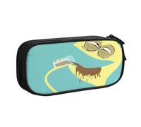 YINGD Foster's Home for Imaginary Friends - Estuche con estampado geométrico de moda, compartimentos con cremallera de doble capa para estudiantes y profesionales, multicolor, Estilo europeo y
