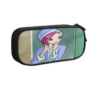 YINGD Foster's Home for Imaginary Friends - Estuche de gran capacidad de almacenamiento, 2 bolsillos con cremallera para herramientas de arte, artículos de tocador, dispositivos tecnológicos