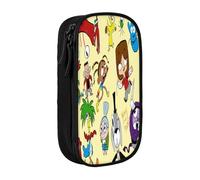 YINGD Foster's Home for Imaginary Friends - Estuche para lápices para profesionales ocupados, diseño elegante con 5 ranuras para bolígrafos y bolsillo oculto (logotipo personalizado), multicolor