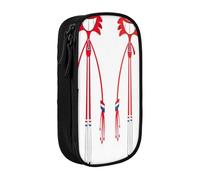 YINGD Foster's Home for Imaginary Friends - Estuche para profesores y estudiantes, doble cremallera + 3 bolsillos de malla, diseño fácil de lavar a mano, multicolor, Estilo europeo y americano, retro