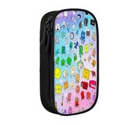 YINGD Game BFDI Battle for Dream Island - Estuche para lápices de gran capacidad, impermeable y duradero, con cremallera, multicolor, Estilo europeo y americano, retro, moderno