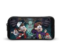YINGD Gravity Falls - Estuche organizador de lápices de dibujos animados para estudiantes, estuche de papelería, suministros de oficina para niños y adultos, multicolor, Estilo europeo y americano