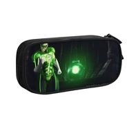 YINGD Green Lantern The Animated Series - Estuche multifuncional para lápices, 2 compartimentos con cremallera y 8 ranuras (ideal para uso diario), multicolor, Estilo europeo y americano, retro
