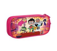 YINGD Grizzy and The Lemmings - Estuche para lápices, gran capacidad, portátil, para adolescentes, niñas, niños, estudiantes, -SYS20195, Black, 21x10.5x5cm, Organizador de bolsas